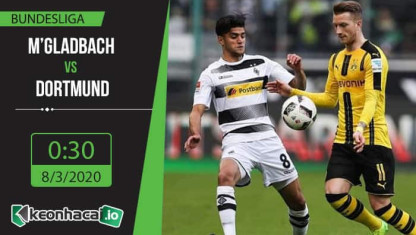 Soi kèo Borussia M.Gladbach vs Borussia Dortmund 0h30, ngày 8/3/2020