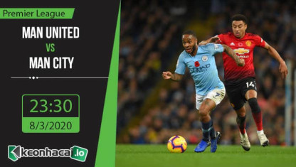 Soi kèo Manchester United vs Manchester City 23h30, ngày 8/3/2020